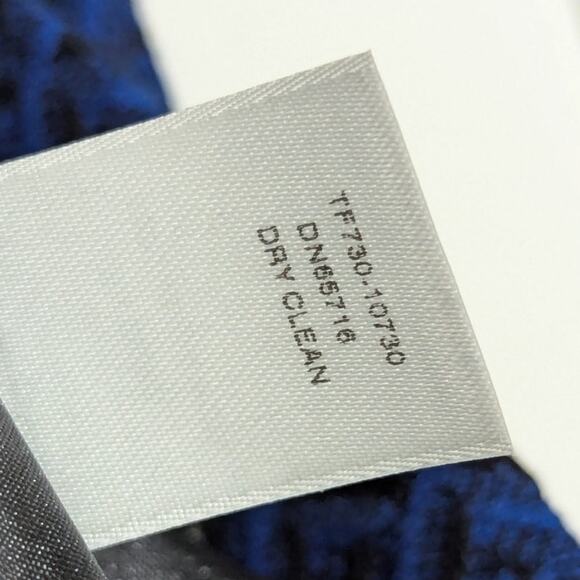 Pendleton Virgin Wool Blazer Jacket Diamond Print Womens 16 Vintage Royal Blue - Picture 4 of 6